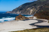 Little Sur River meets the sea