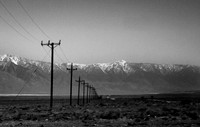Lines through Owens Valley