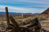 Rhyolite bank ruins