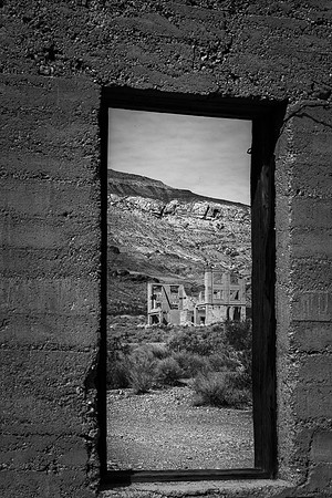 Rhyolite Bank ruins from Jail
