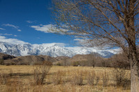 Eastern Sierra Nevada Mountain range from Lone Pine