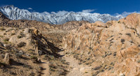 Eastern Sierra Nevada Mountain range from Alabama Hills #1