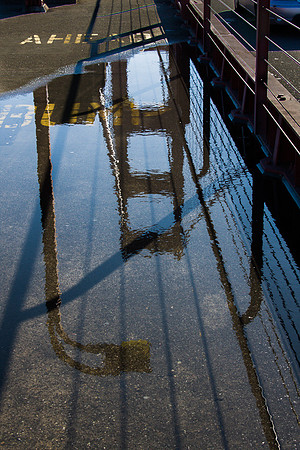 Golden Gate Bridge Puddle