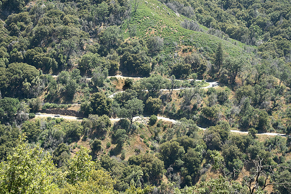 Generals Highway switchbacks