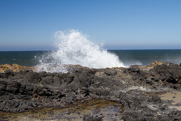 Pacific Wave.  Cape Perpetua, Oregon