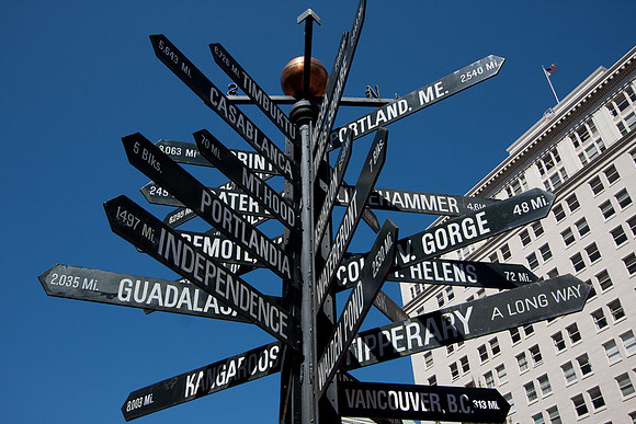 Directions, Pioneer Courthouse Square, Portland, OR