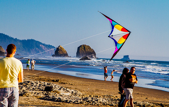 Kite at Cannon Beach