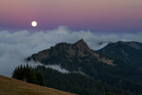 Moon from Hurricane Ridge