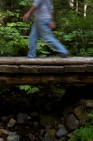 Walkiong the bridge