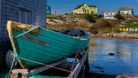 Green Dory at Peggys Cove (NS Canada)