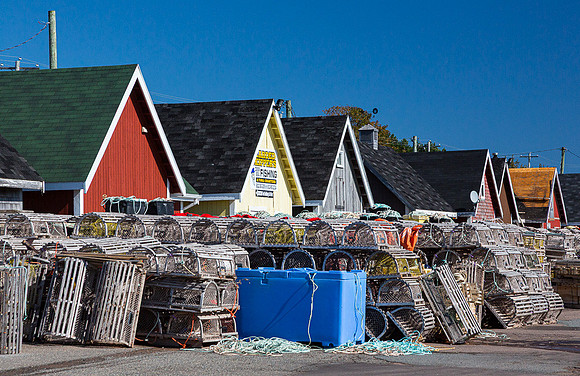 Waitng for lobster season, North Rustico Harbour (PEI, Canada)