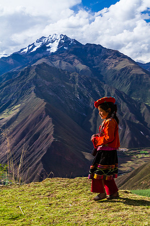 Walking home in the Andes
