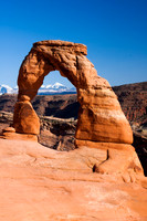 La Sal Mtns Through Delicate Arch