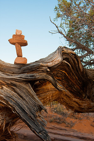 Cairn along Delicate Arch Trail