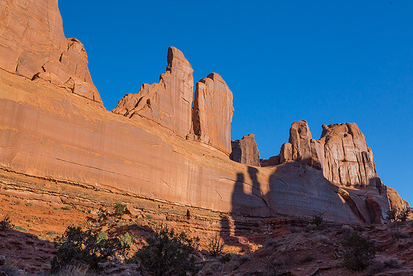 Fins and shadows