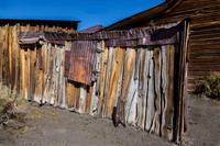 Weathered wall of wood and tin