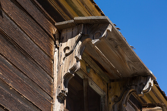 Detail over door, Bodie, CA