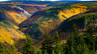 Fall color carpet over MacKenzie Mountain area hills (Cape Breton Island, NS Canada)