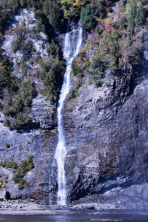 Side falls next to Montmorency Falls, near Quebec City