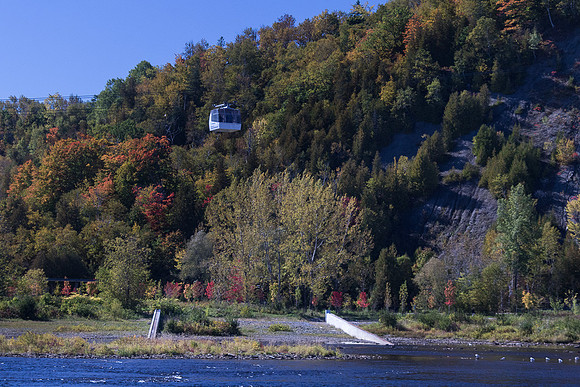 Tram at Montmorency Falls, near Quebec City