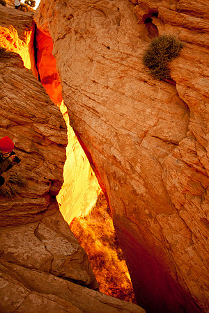 Behind Mesa Arch