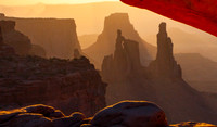 Washer Woman Arch after Dust Storm
