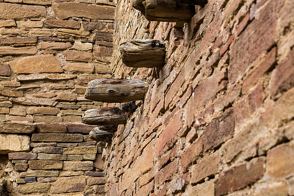 Floor support, Chaco Canyon, NM