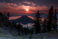 Wizzard Island sunrise 7