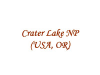 Crater Lake NP (USA, OR)