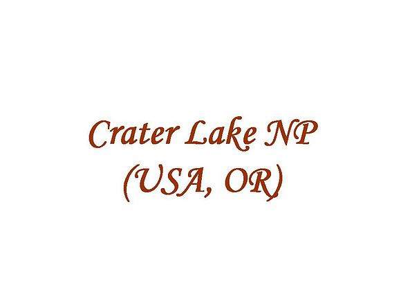 Crater Lake (USA, OR)