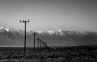 Lines through Owens Valley