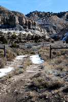 A ranch road, Tropic Valley near Henrievile, UT