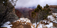Grand Canyon in winter from Pipe Creek Vista Point