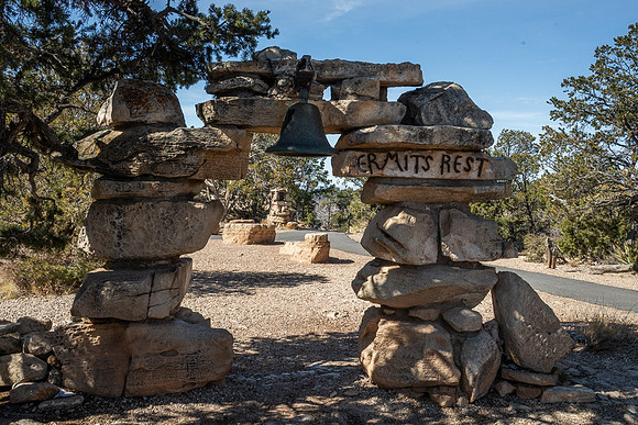 Hermits Rest entry arch, Grand Canyon