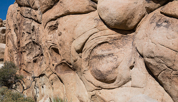 Eroded rock formation, Joshua Tree NP
