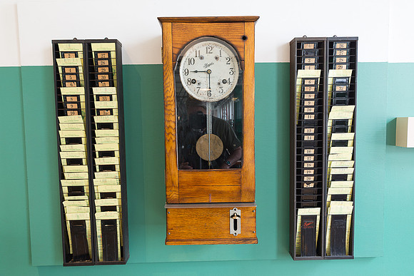 Cotton Mill Punch Clock