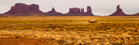 Off to school in Monument Valley