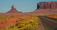 Monument Valley butte from TR-421 at Gouldings Lodge