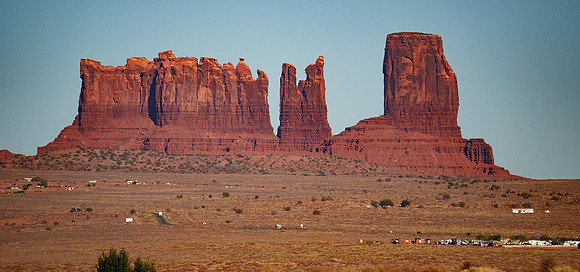 Eagle Mesa from TR-421 by Gouldings Lodge