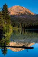 Mt. Lassen and lake Manzanita