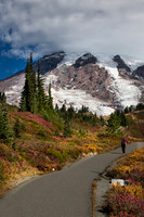 Mt. Rainier with fall color #2