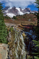 Mt. Rainier and Myrtle Falls