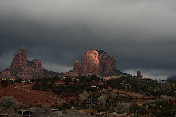 Sedona AZ looking east from Highland Rd #1