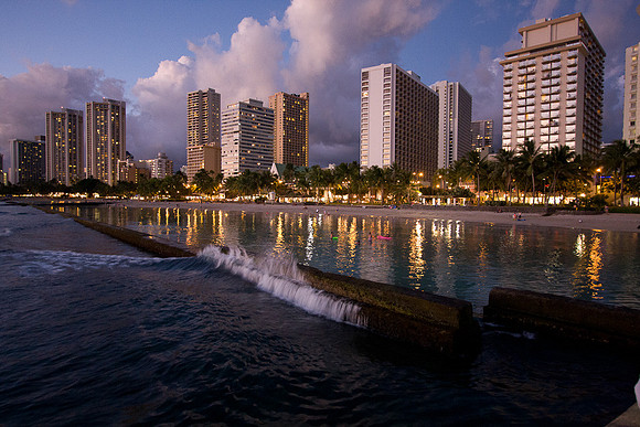Waikiki Beach skyline