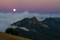 Moon from Hurricane Ridge