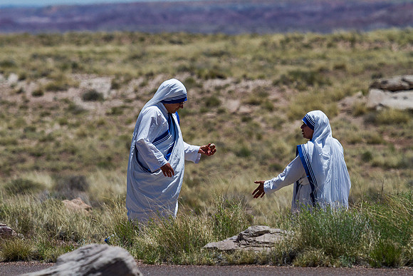 Two Nuns at Blue Mesa, Petrified Forest NP