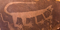 Petroglyph inside Painted Desert Inn