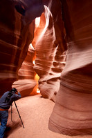 Shooting Upper Antelope Slot Canyon