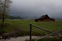Weather closing in. Ranch at Historical Mormon Row, Teton, NP, WY