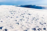 Gypsum sand dune peaks